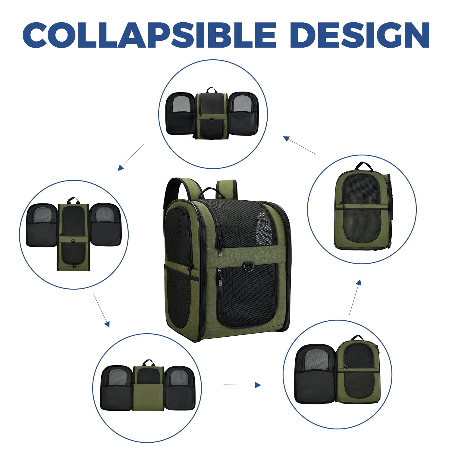 Adjustable chest and waist straps on the Apollo Walker carrier for stability