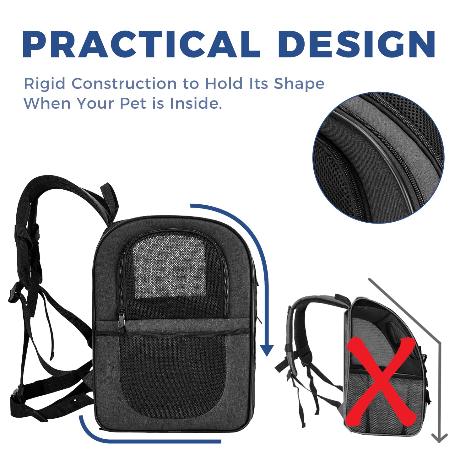 Apollo Walker carrier backpack removable pad simplifies cleanup after outdoor trips