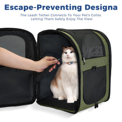 Escape-proof mesh on the Apollo Walker carrier keeps pets secure