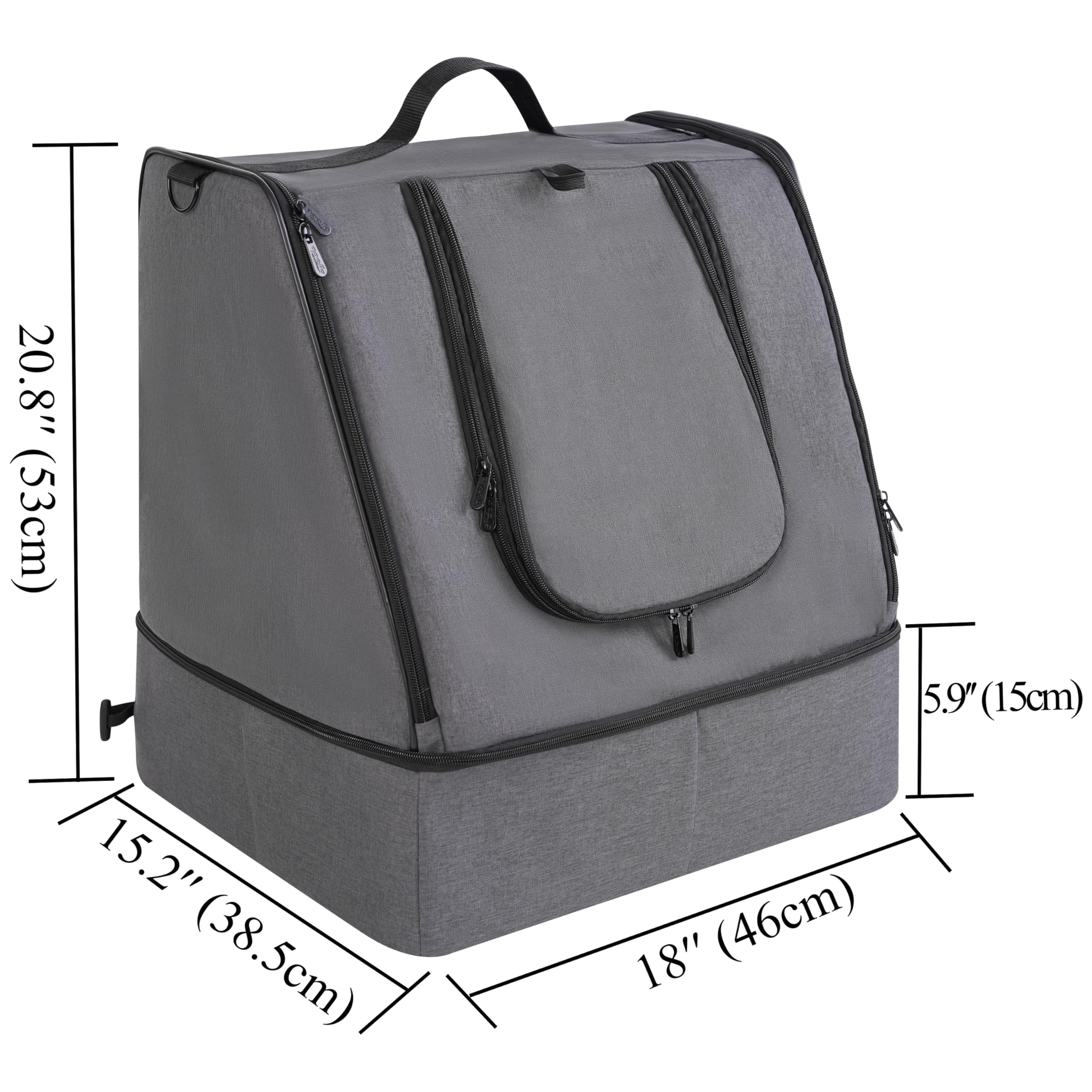 Apollo Walker hard-base insert bottom provides sturdy setup in hotels or cars