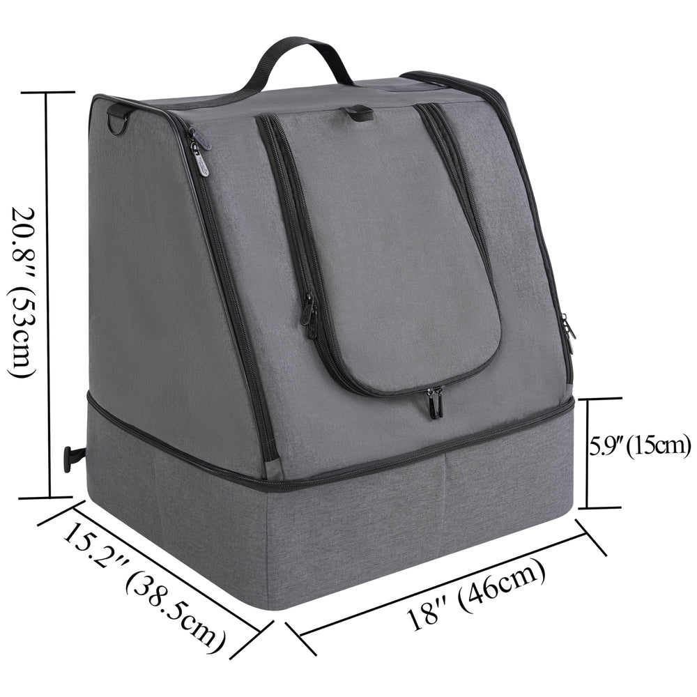 Apollo Walker hard-base insert bottom provides sturdy setup in hotels or cars
