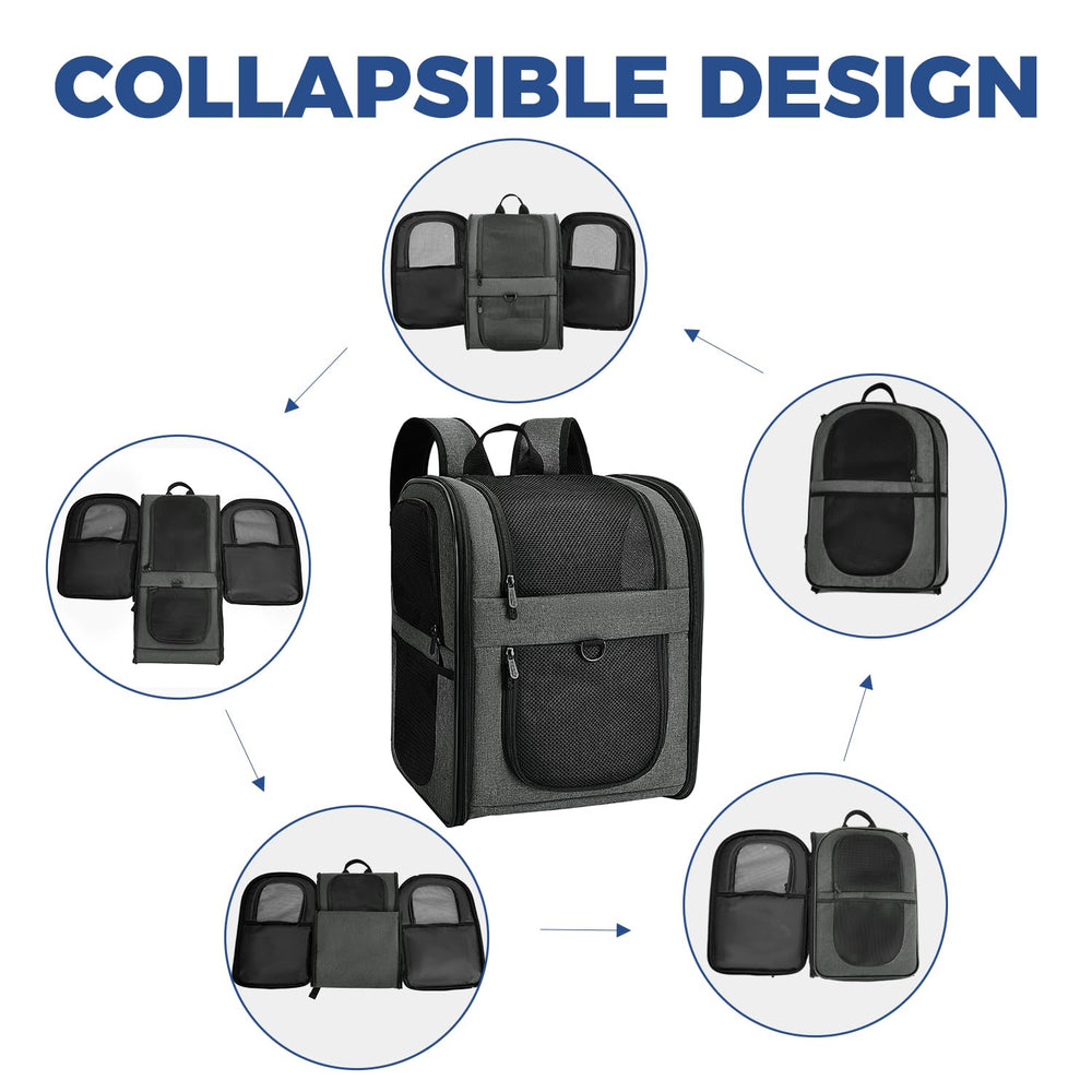 Apollo Walker Backpack gray highlighting four-sided ventilation panels for airflow.