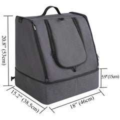 Apollo Walker litter box closed with zipper for secure travel