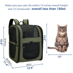 Expandable side pockets on the Apollo Walker carrier for bowls and treats