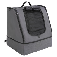 Apollo Walker zipper-closure forms closed box to prevent splashes during trips