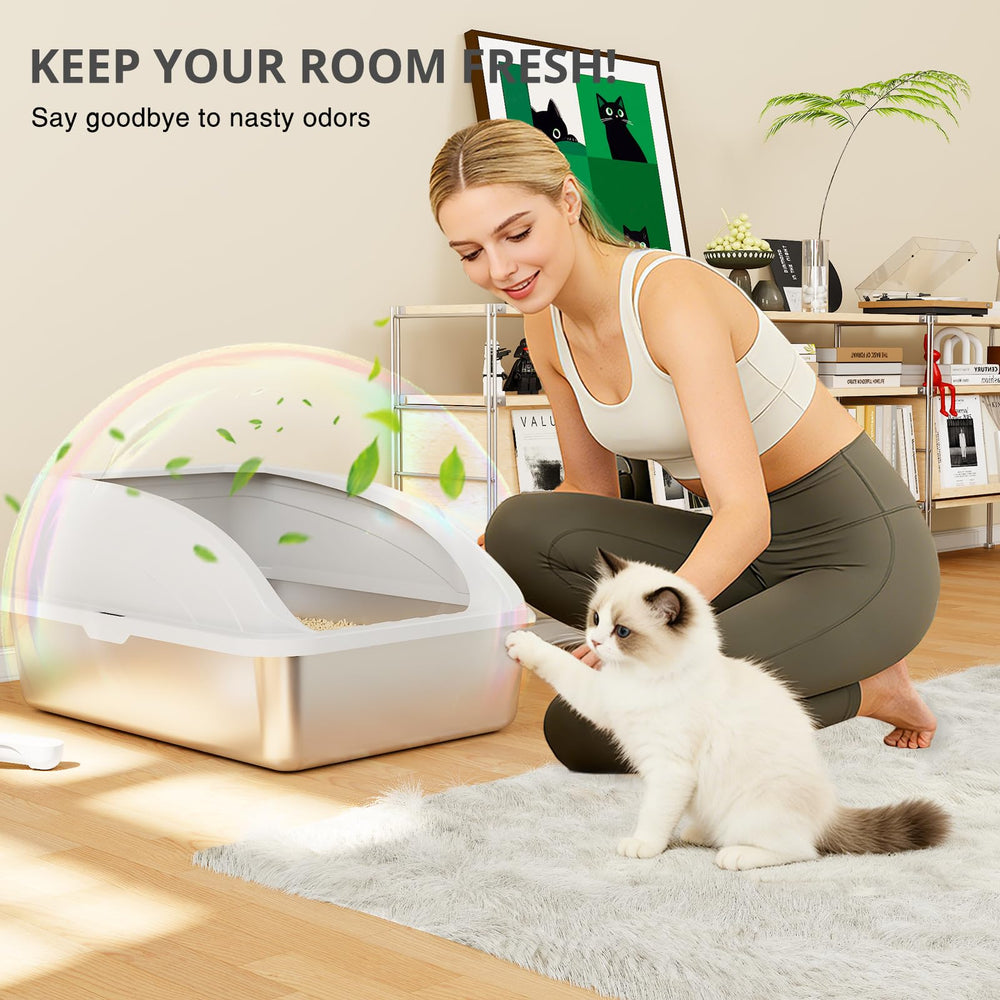 APPKER multi-pet friendly litter box for cats rabbits guinea pigs hamsters