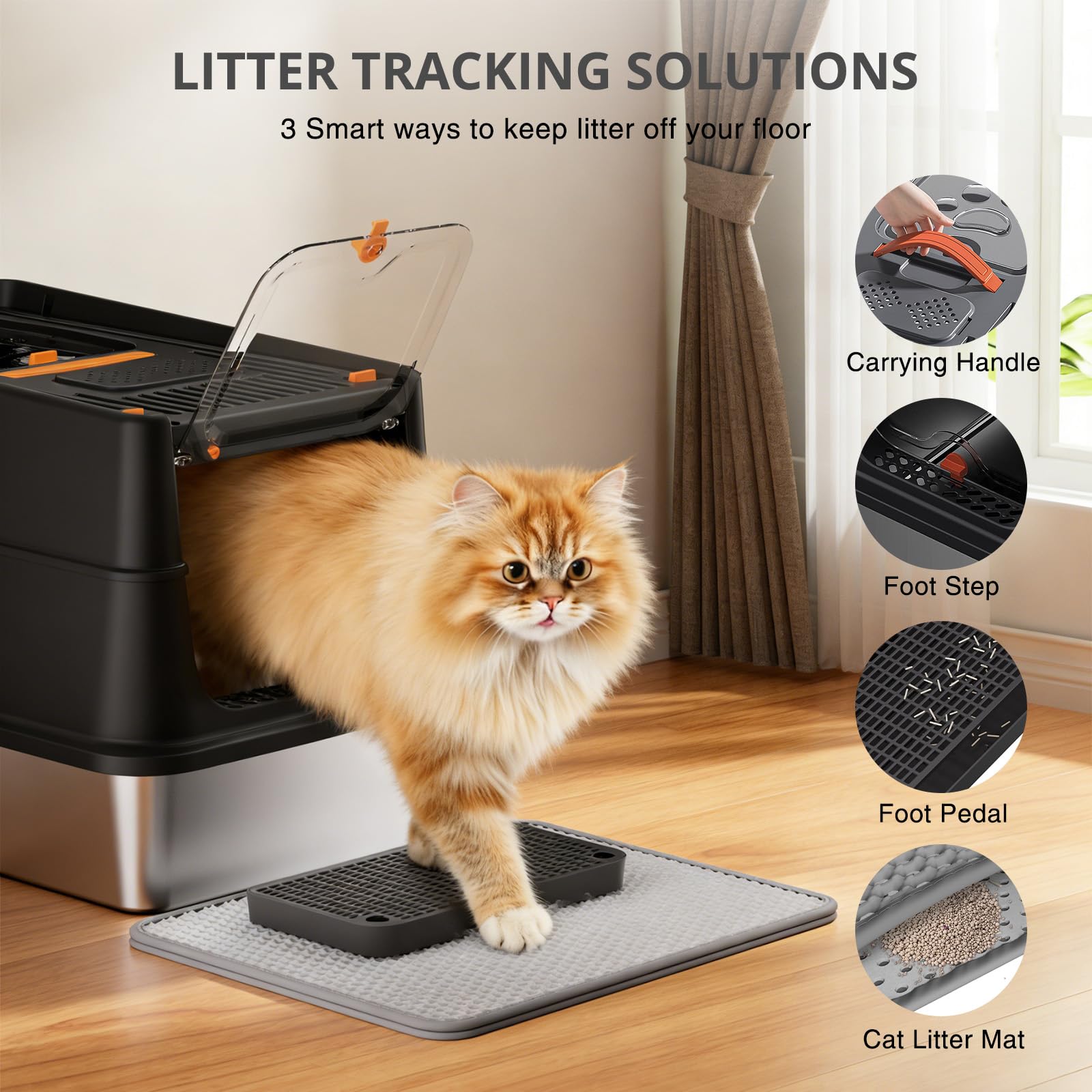 APPKER premium stainless steel surface resists odors and staining.