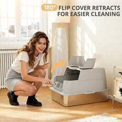 APPKER flip-top design shown for easy cleaning and quick access