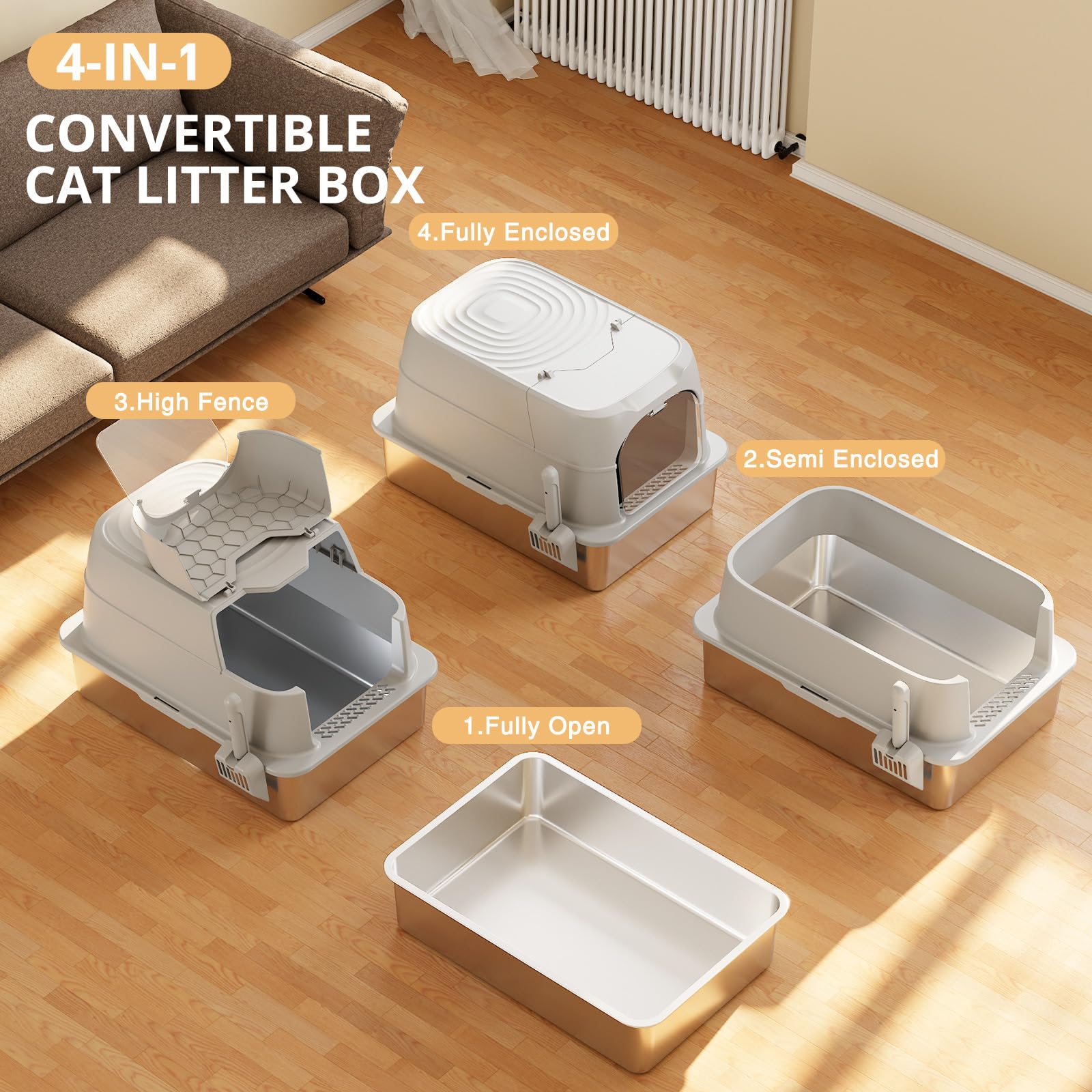 APPKER fully enclosed mode reduces odors and mess