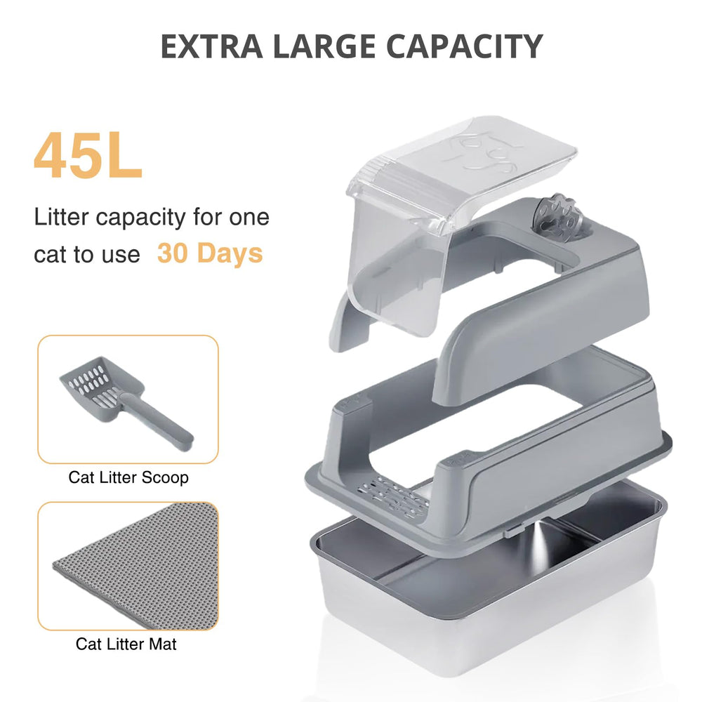 APPKER XL litter box in full setup ideal for big cats