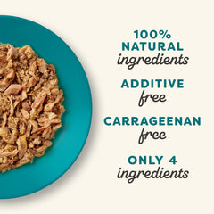 Applaws 100% natural cat food cans emphasize no fillers or artificial additives.