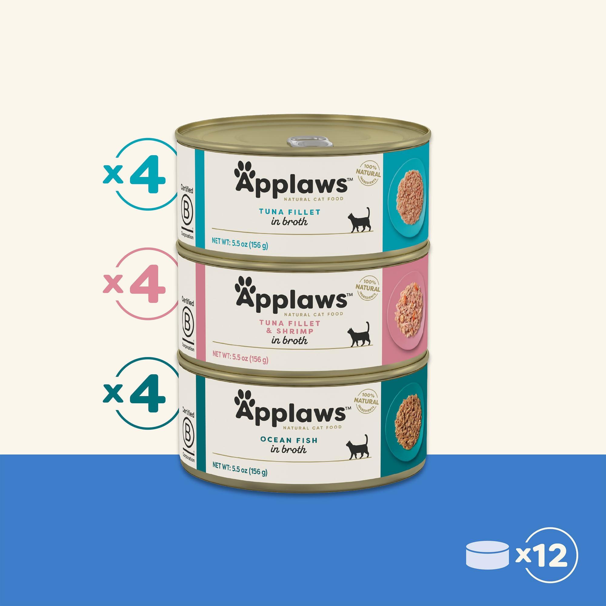 Applaws B Corp certification icon represents sustainability in pet nutrition.