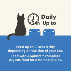 Applaws cat mealtime with broth variety to boost interest.