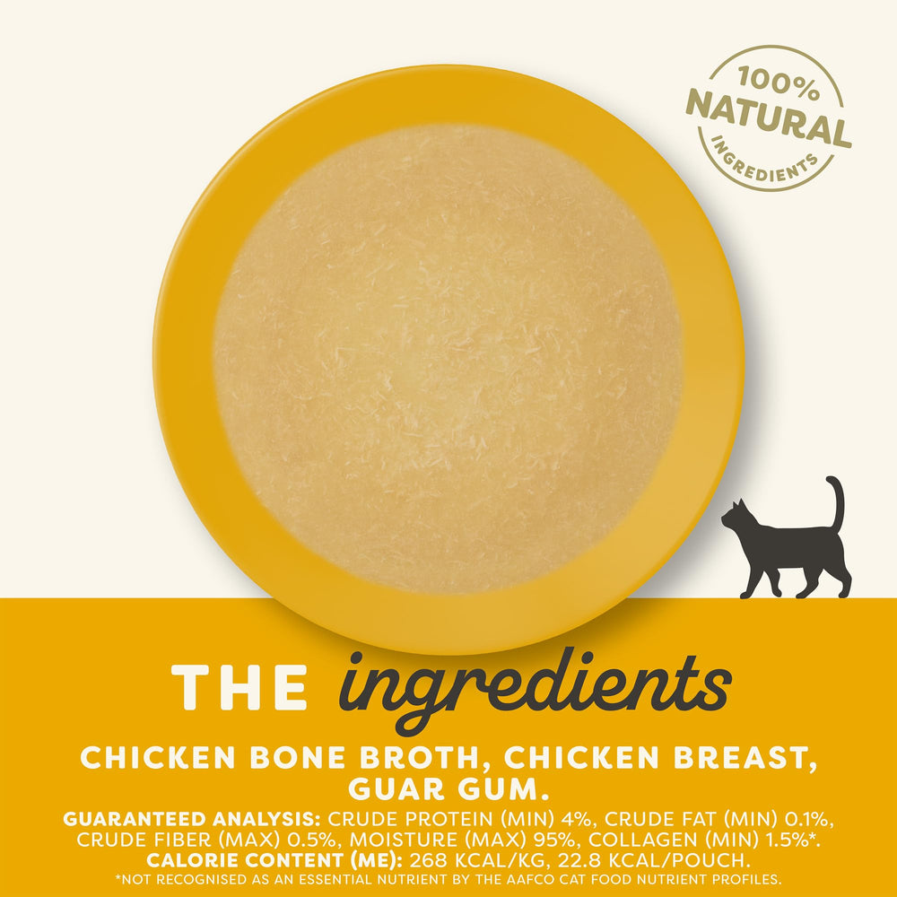 Applaws chicken bone broth topper serve shows tasty, protein-rich snack for cats