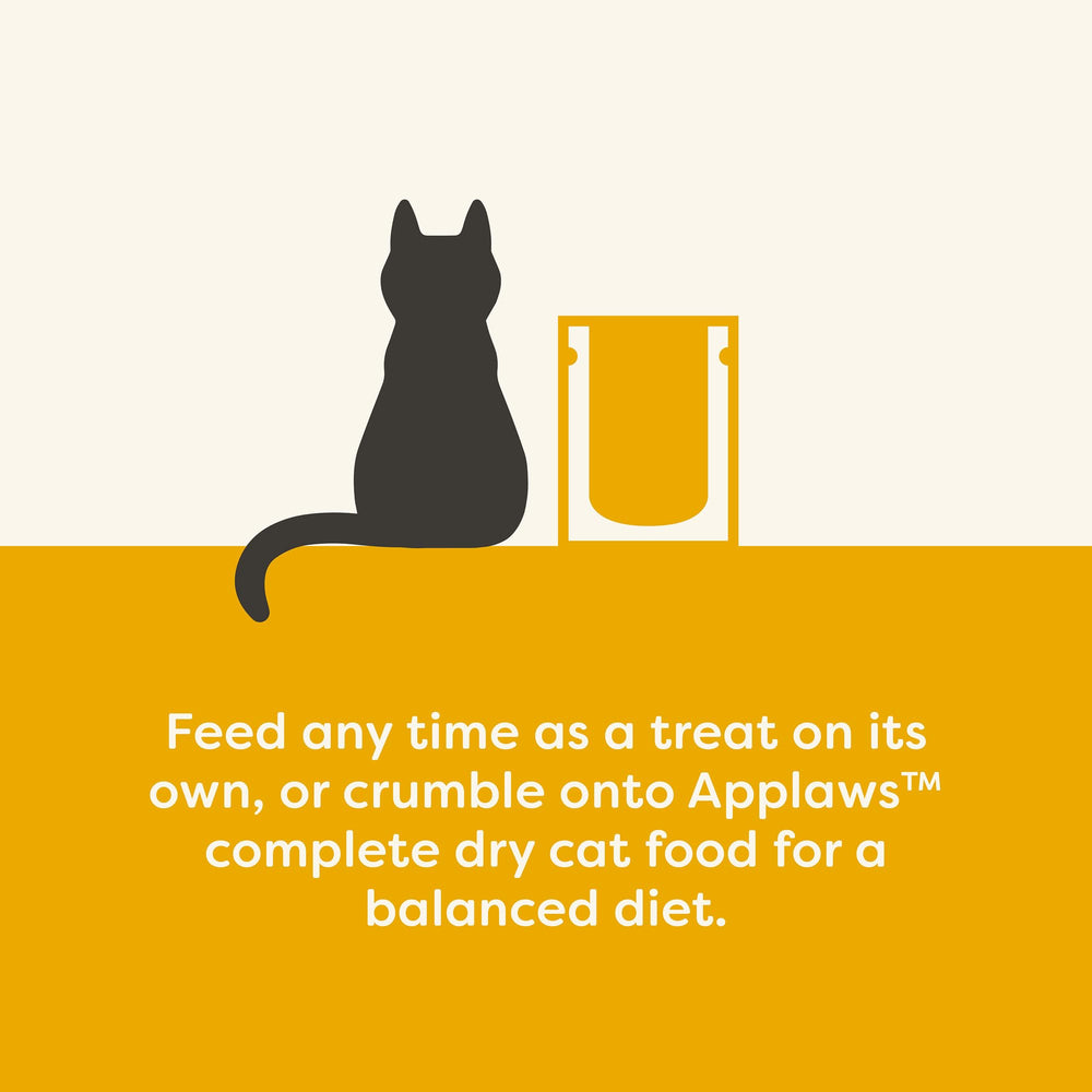 Applaws freeze-dried chicken closeup highlights protein-packed nibs for active cats