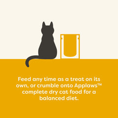Applaws freeze-dried chicken closeup highlights protein-packed nibs for active cats