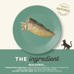 Close-up of Applaws mackerel loin showing texture