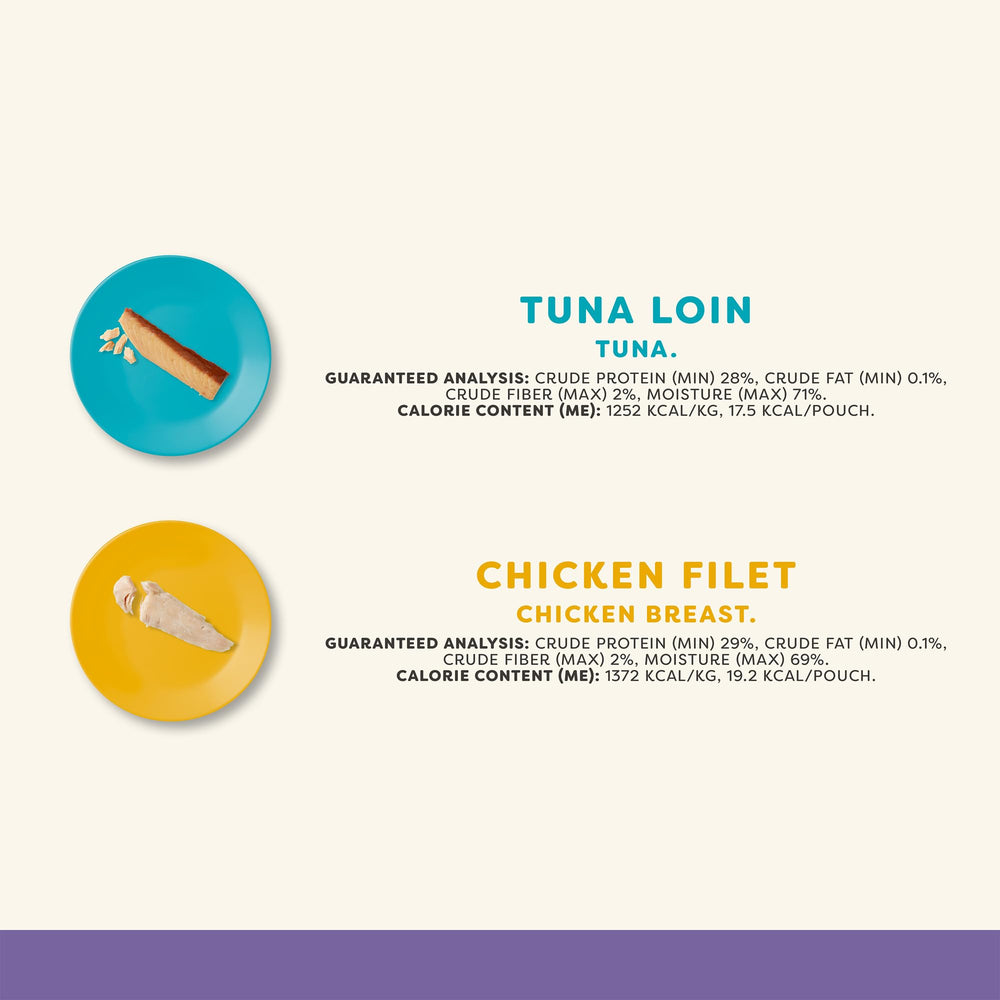 Applaws cat treats with tuna loin pieces for a protein-rich reward.