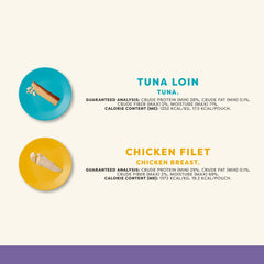 Applaws cat treats with tuna loin pieces for a protein-rich reward.