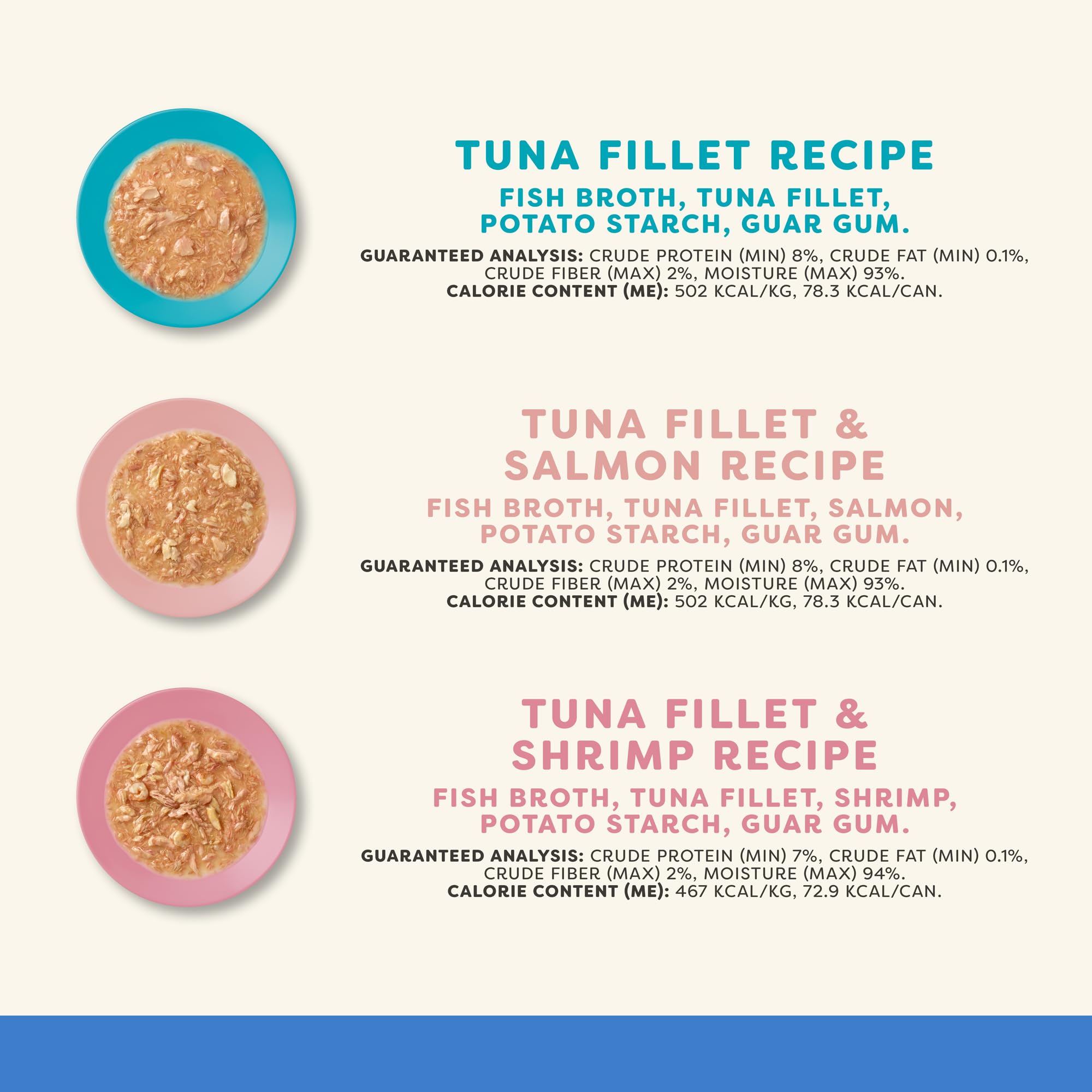 Applaws tuna fillet with salmon recipe cans shown for varied protein flavors