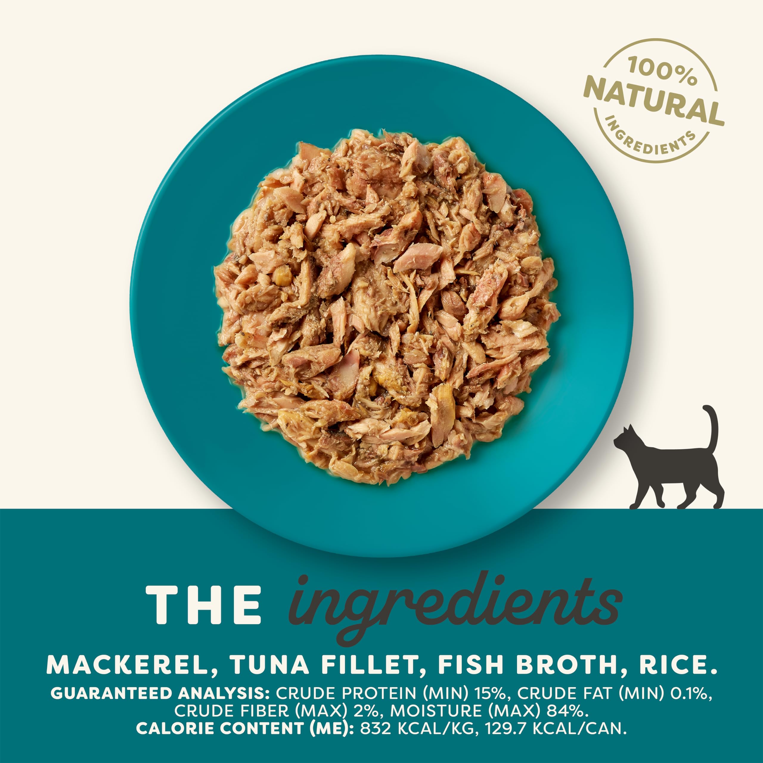Applaws natural wet cat food ingredients label highlighting limited ingredients.