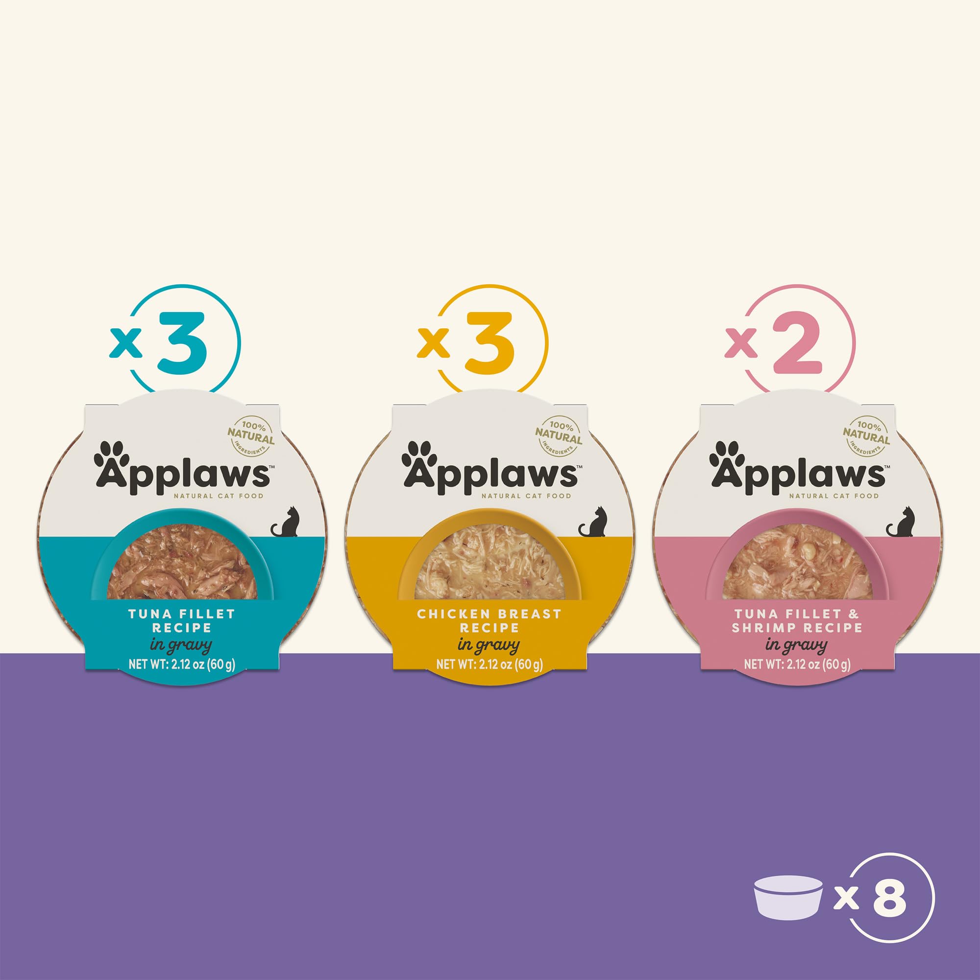 Applaws sustainability badge highlights eco-friendly effort and planet-positive program.