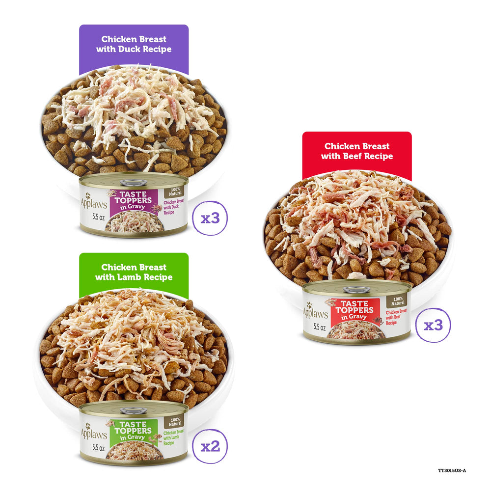 Applaws Taste Toppers gravy pour highlights a moist texture for flavor enhancement.