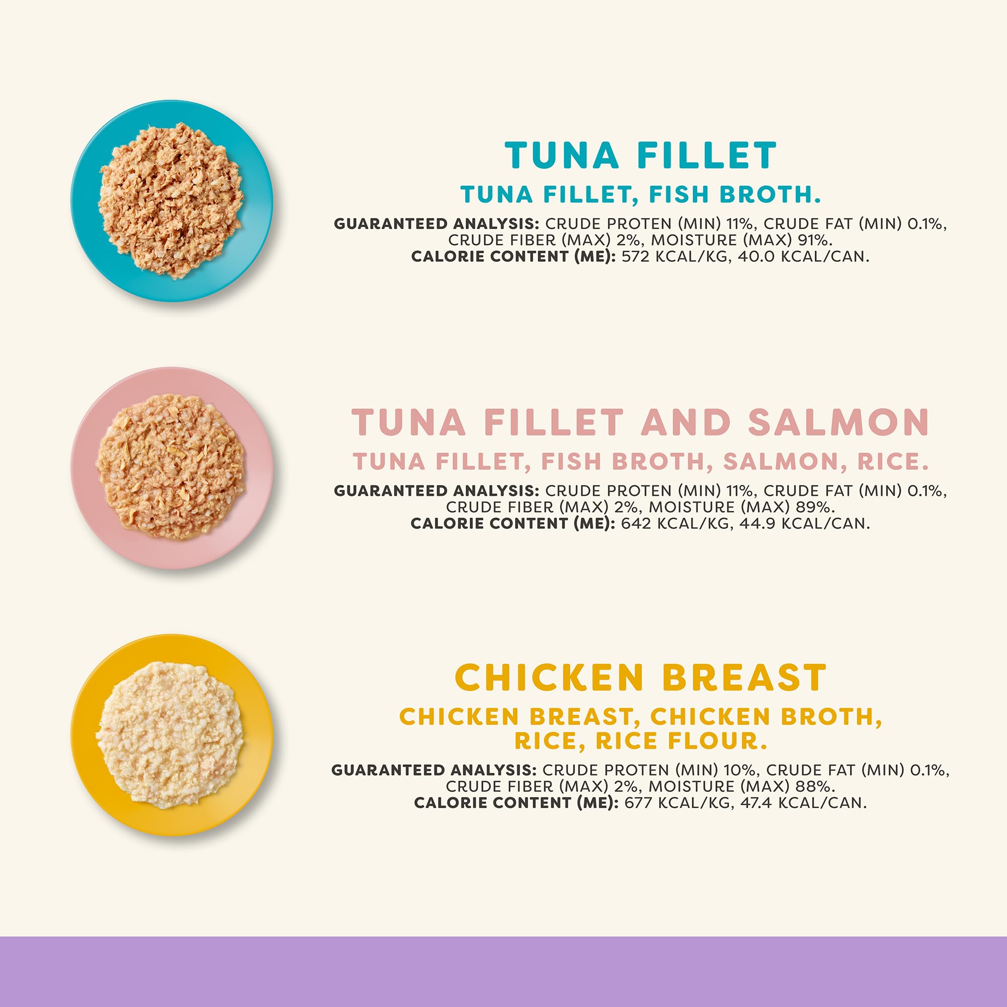Applaws tuna fillet recipe wet cat food, rich protein and broth.