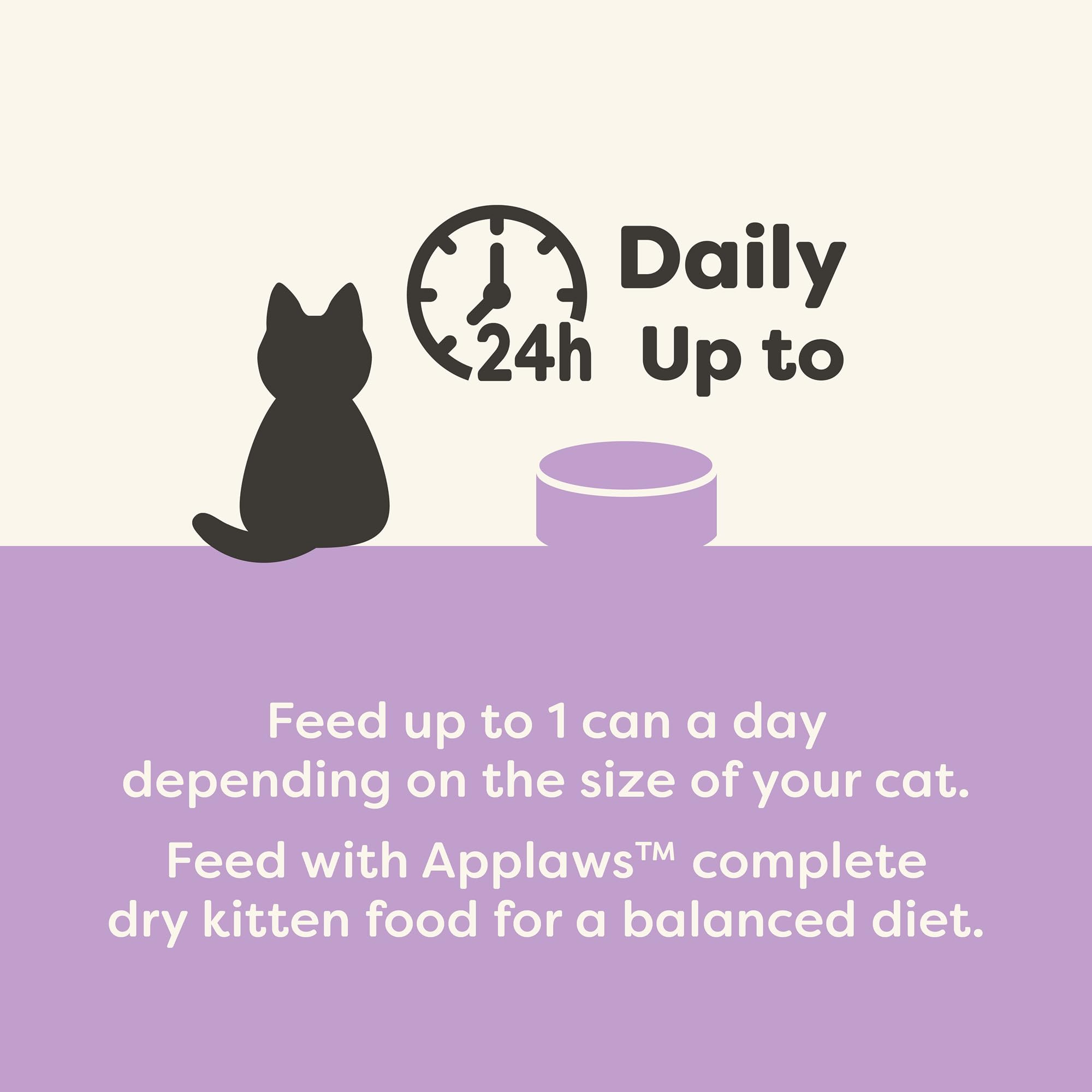 Applaws variety pack kitten food pack shot, three flavored options.
