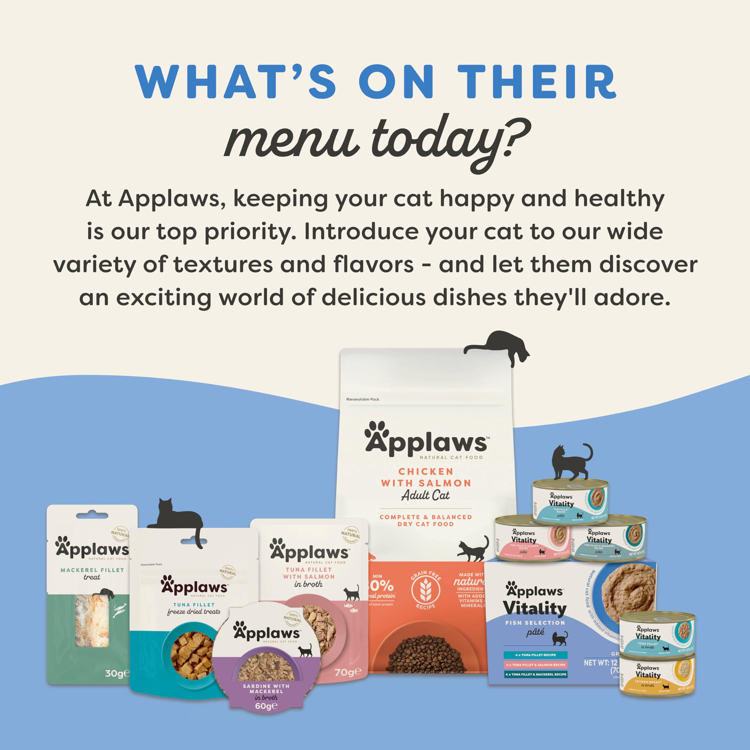 Applaws Vitality grain-free and carrageenan-free formula supports a cleaner diet.