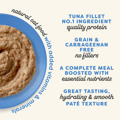 Applaws Vitality pate tuna with mackerel close-up, protein-rich option.