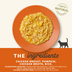 Applaws chicken with pumpkin close-up highlights limited ingredients for simple feeding.