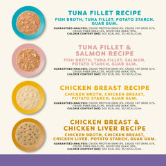 Applaws tuna fillet with salmon in gravy offers variety and moisture