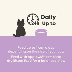 Applaws wet cat food label emphasizes limited ingredients and no artificial additives.