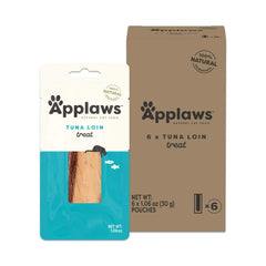 Applaws Whole Tuna Loin Treats pack shows single-ingredient cat treat for natural rewards