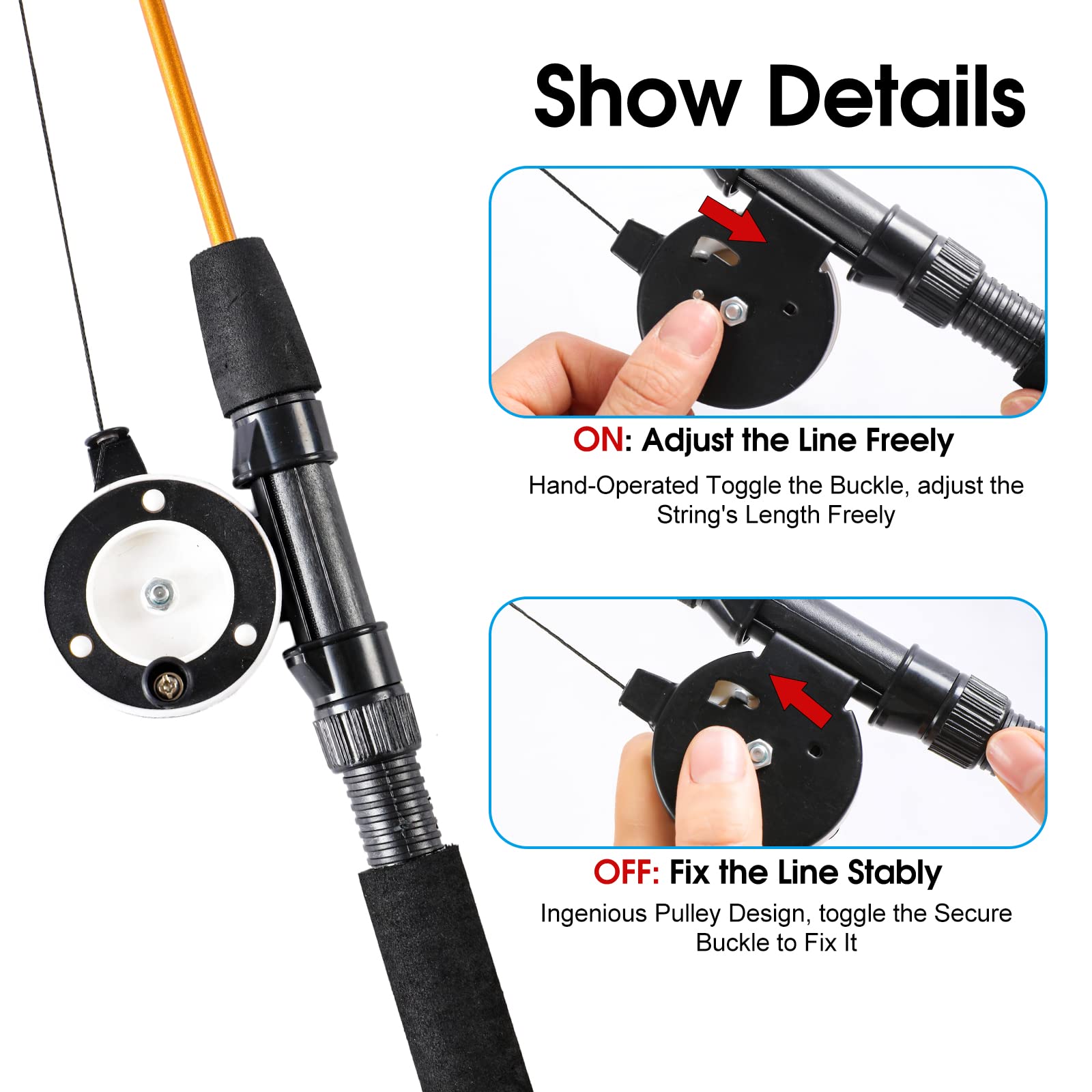 APSUAE 50in braided rope for distant, dynamic play.