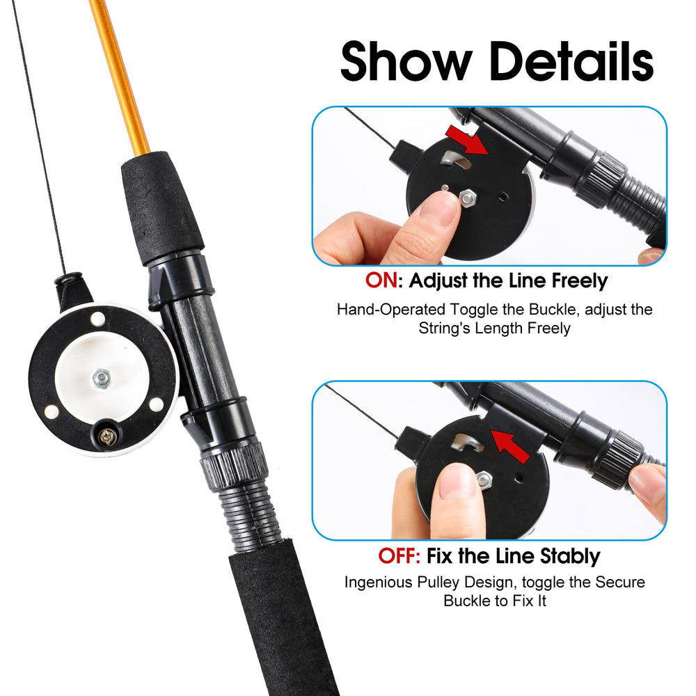 APSUAE 50in braided rope for distant, dynamic play.