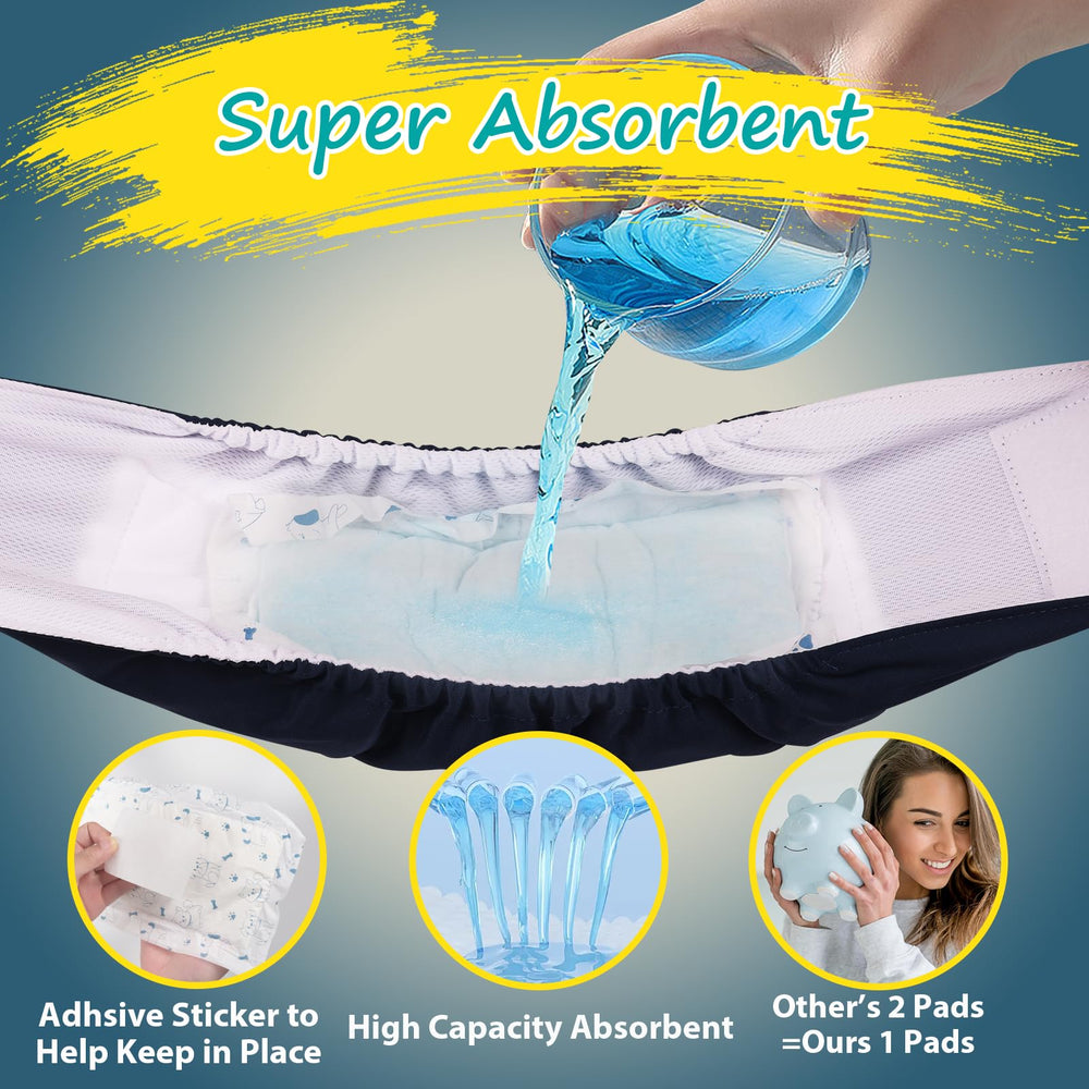 Apupmeo lightweight inserts fit inside any diaper cover for comfortable movement.