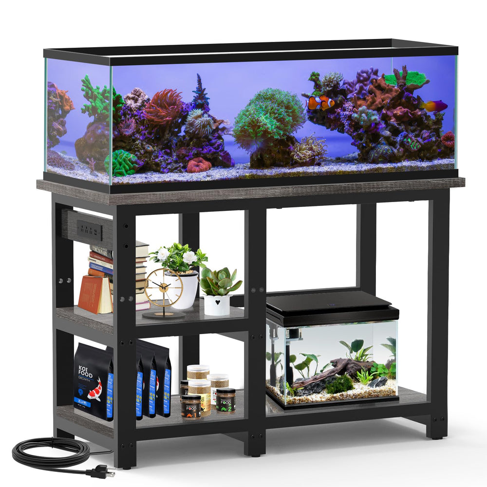 AQQA top surface supports a 40-50 gallon tank for stable aquarium setup.