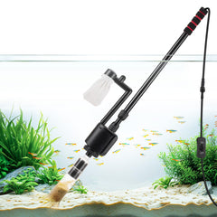 AQQA 6-in-1 gravel cleaner kit showing efficient water changes and debris removal.