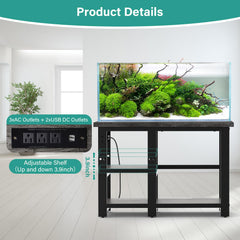 AQQA adjustable shelf enables flexible storage for supplies and tools.