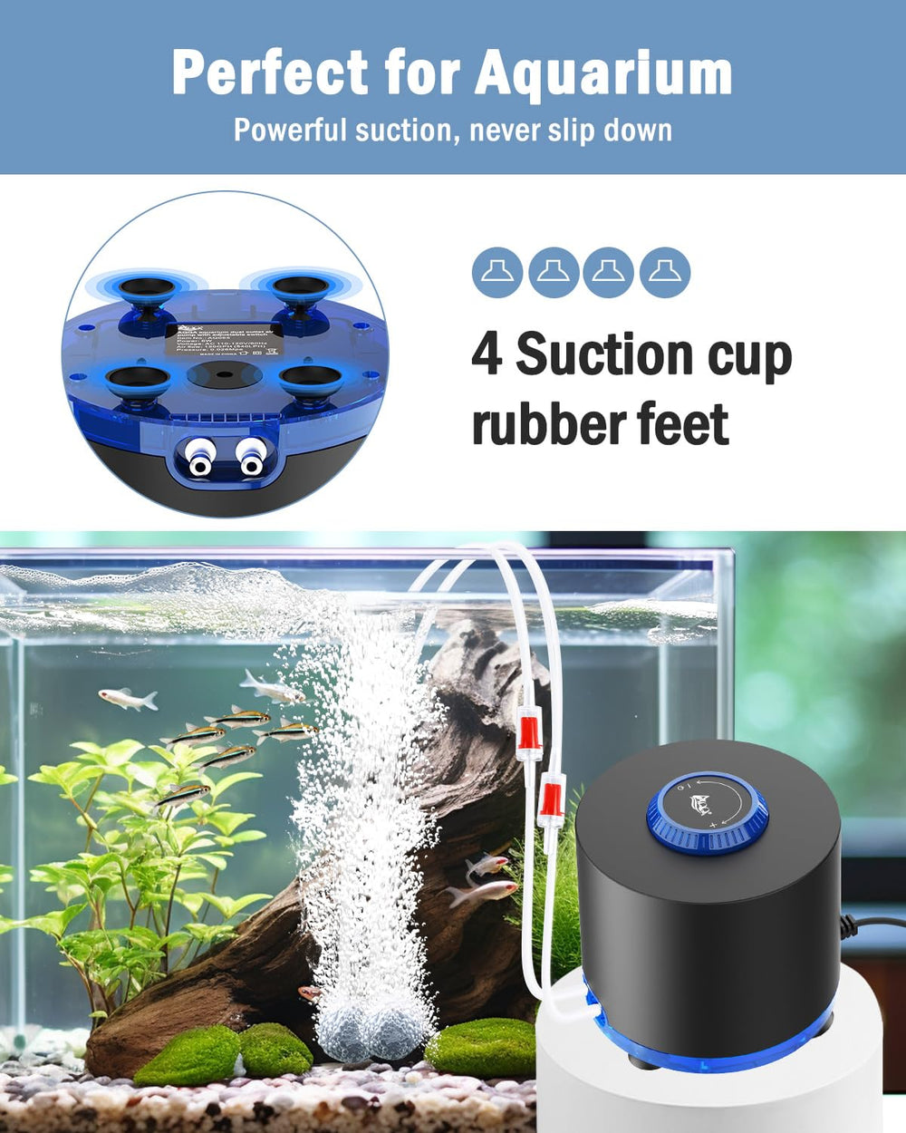 AQQA kit includes tubes and check valves for simple installation.