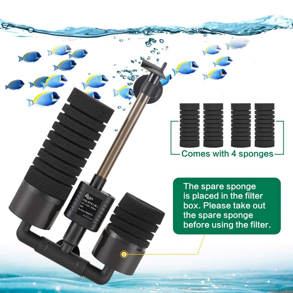 AQQA Filter Box holds media securely and supports tight tank fitting
