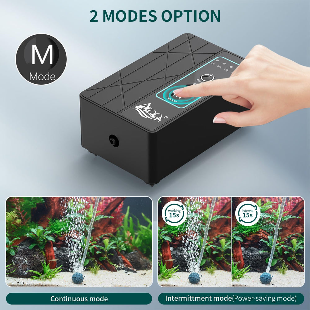 AQQA high-capacity 2200mAh battery powering long runtimes between charges.