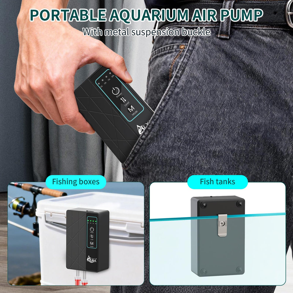 AQQA compact and portable pump ideal for outdoor use and outages.