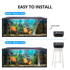 AQQA air pump charging via USB for versatile indoor or outdoor use