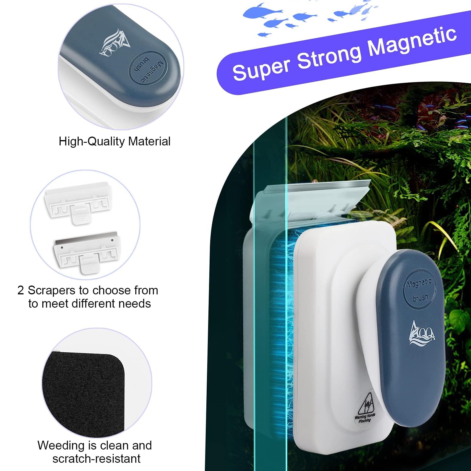 AQQA detachable blades offer stainless steel and plastic options