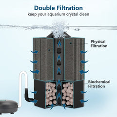 Bio-ceramic media balls image shows biological filtration support for beneficial bacteria.