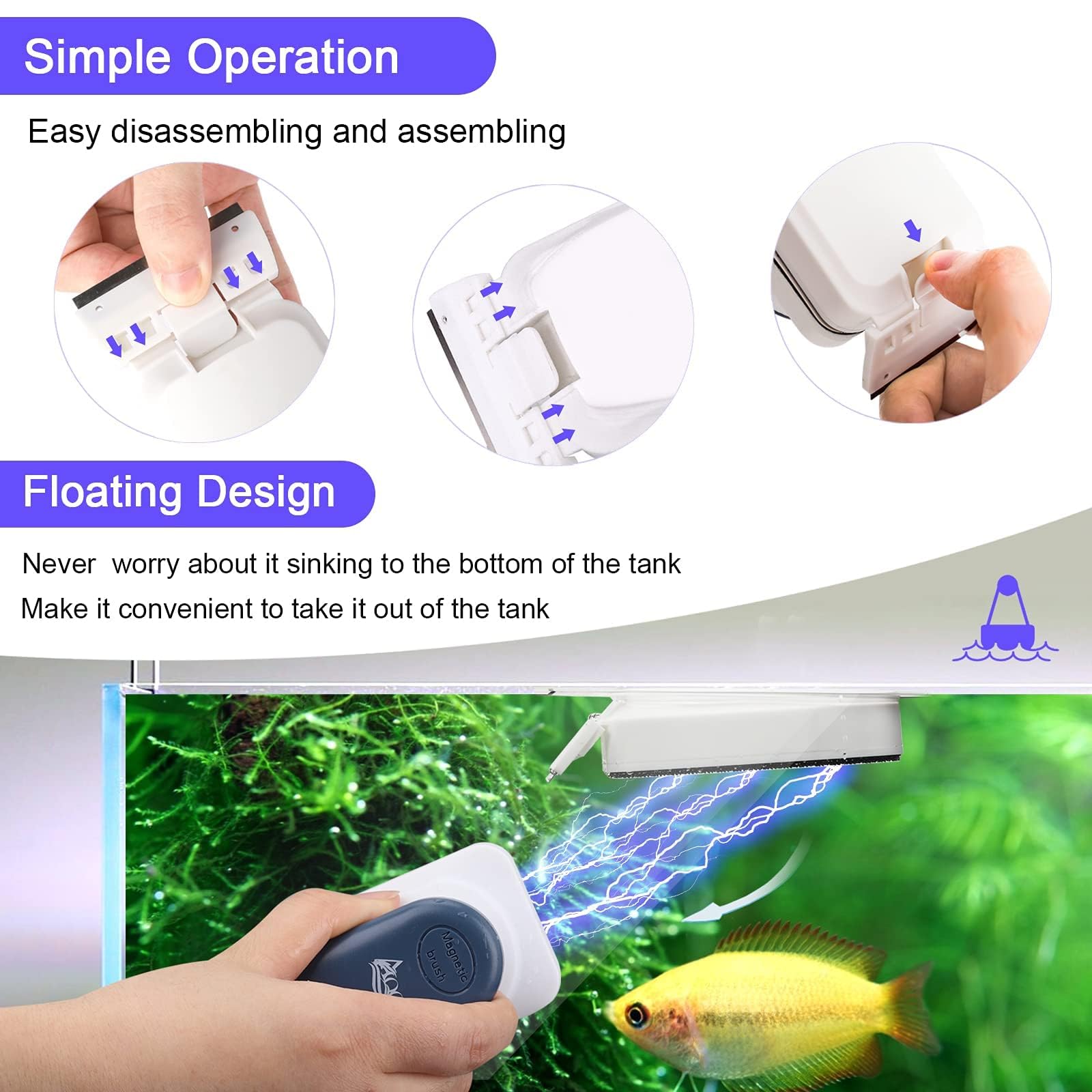 AQQA magnetic cleaner handles windows and doors too