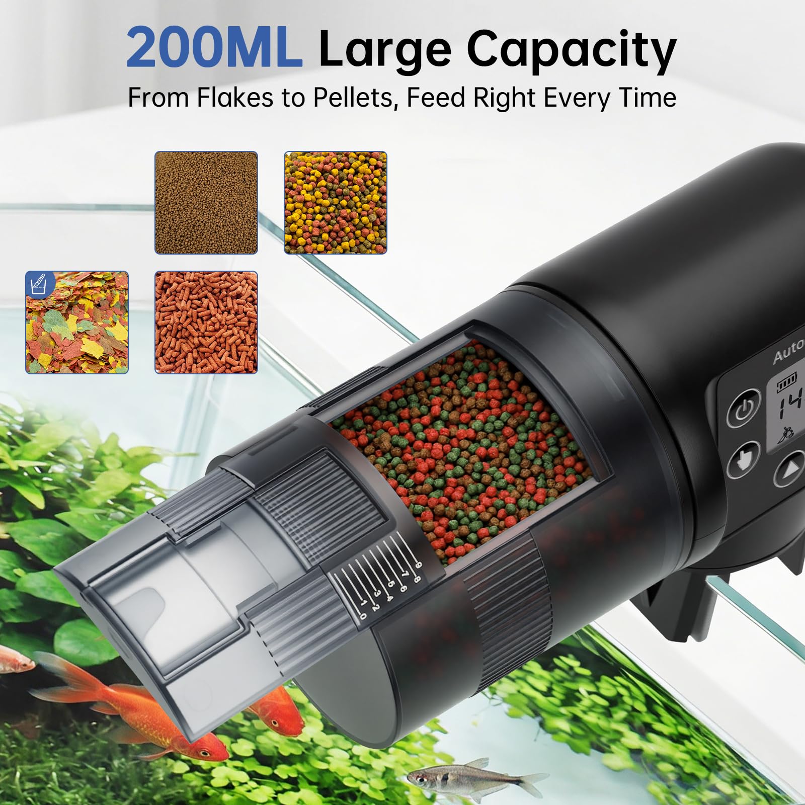 AQQA moisture-lid keeps food dry and clump-free